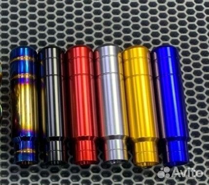 Ручка кпп длинная алюминь (золотая)