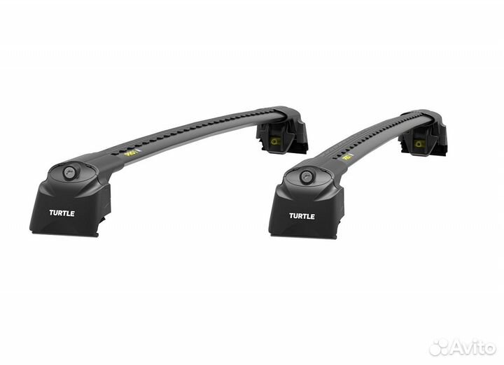 Багажник Turtle на низкие рейлинги Audi Q7 черный