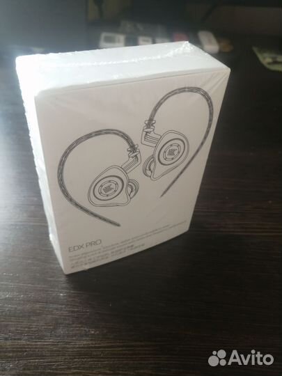 Наушники проводные KZ-EDX PRO (Crystal,Black,Cyan)