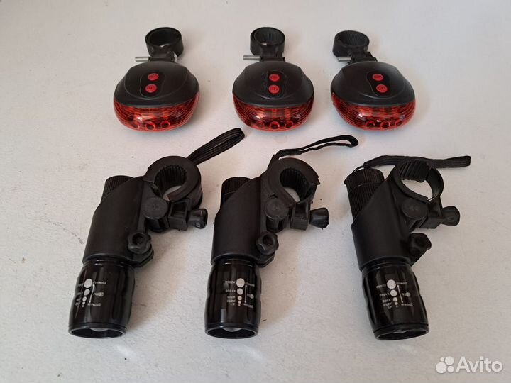 Передний и задний фонарики для велосипеда