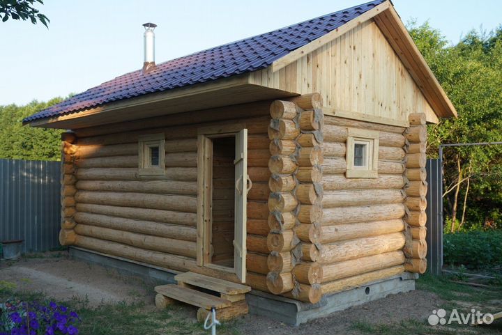 Баня из бревна под ключ (Ручная рубка, сруб)