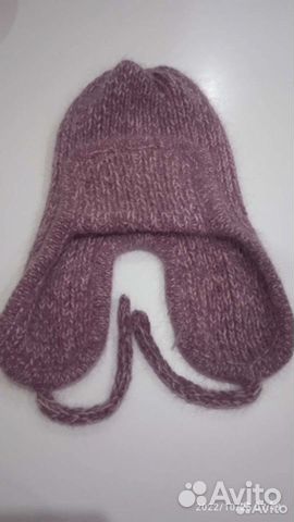 Шапка из пуха норки плюс шерсть