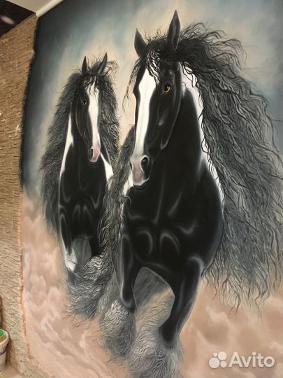 Роспись стен.Барельеф. Декоративная штукатурка