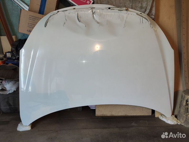 Капот nissan almera g15 белый