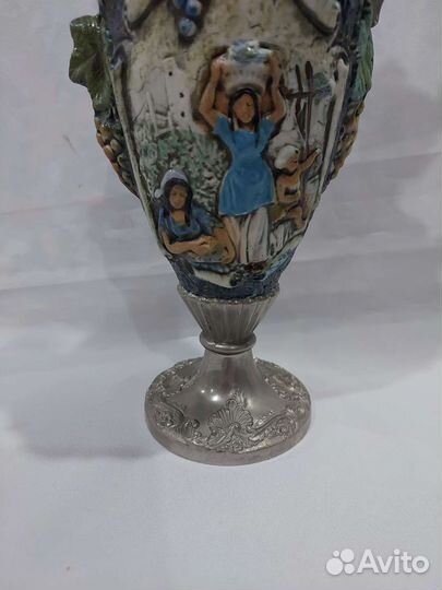 Антикварный кувшин Италия, олово