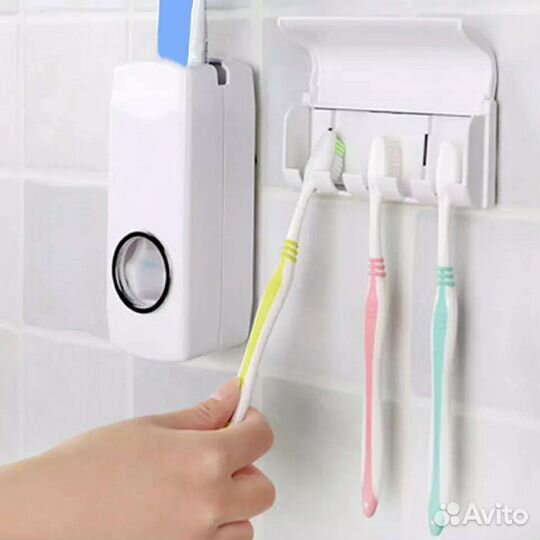 Дозатор для зубной пасты + держатель