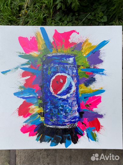 Картина акрилом на холсте