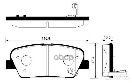 Колодки тормозные hyundai santa FE (CM) 2.2D 09