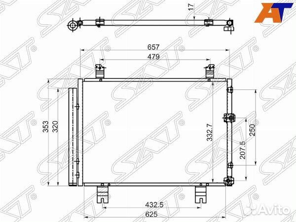 Радиатор кондиционера lexus IS250, lexus IS250 05