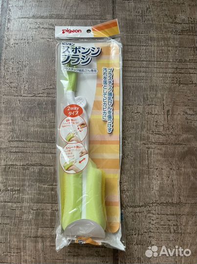 Pigeon Щетка с губкой для мытья детских бутылочек