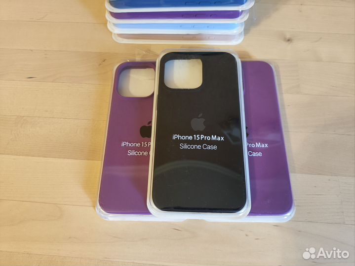 Силиконовый чехол для iPhone 15, 15 Pro, 15 ProMax