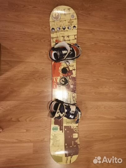 Сноуборд atom с креплениями