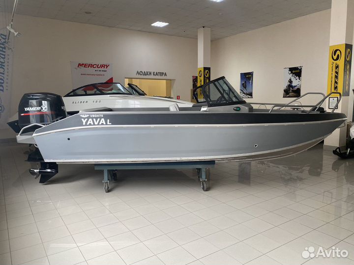 Лодка Волжанка Yava L fish с мотором yamer EF100