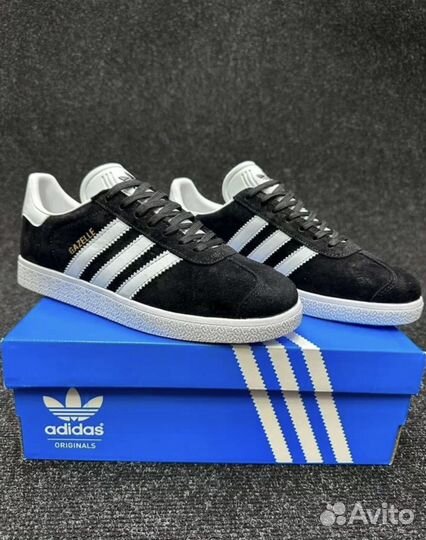 Adidas Gazelle женские черные премиум качества