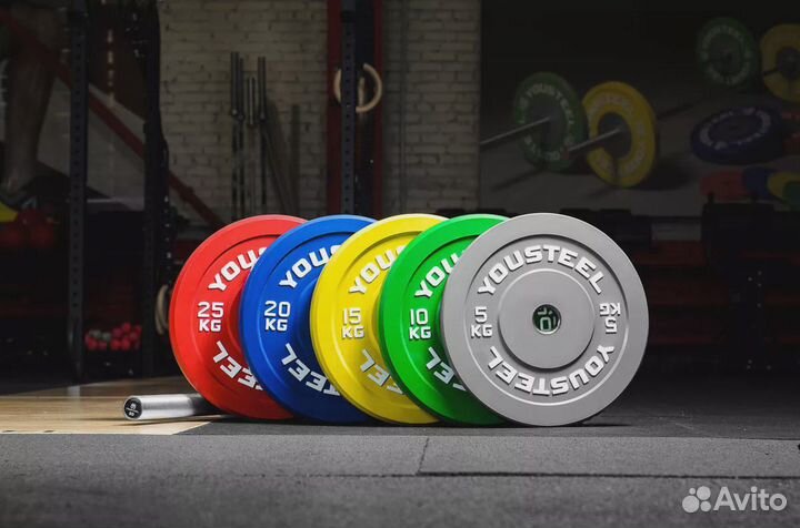 Диски олимпийские 20 кг синий