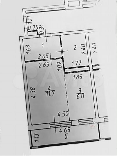 Квартира-студия, 26,4 м², 2/17 эт.