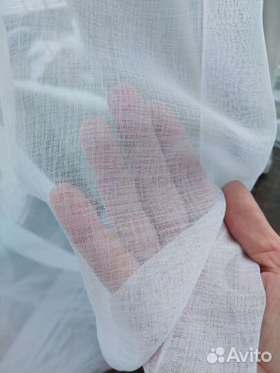 Тюль под лен новый