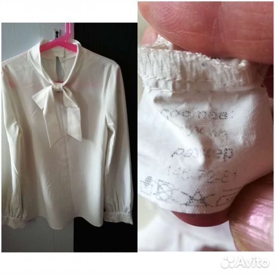 Блузка белая для девочек