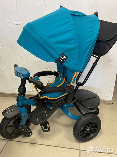 Велосипед трёхколёсный lunar 2:0, бирюзовый