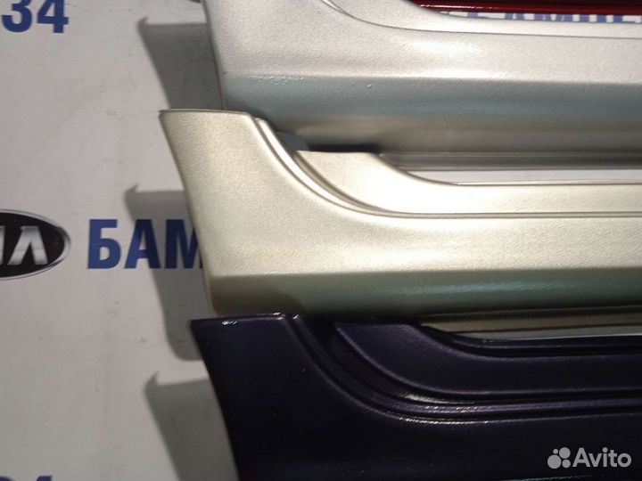 Накладки на пороги Лада Калина 1 в цвет кузова