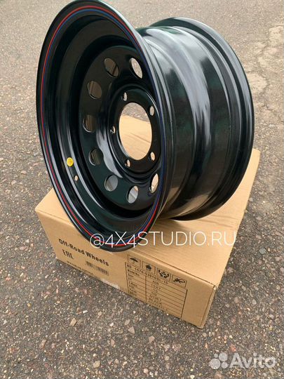 Диск стальной усиленный УАЗ соболь чёрный 15/7 -15