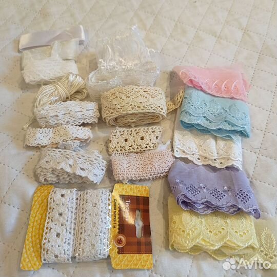 Ленты для рукоделия, тесьма, винтаж, дети, хлопок