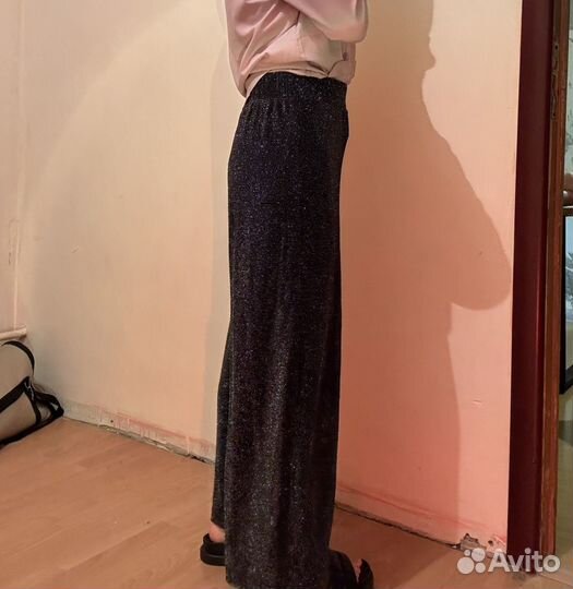 Брюки с пайетками monki