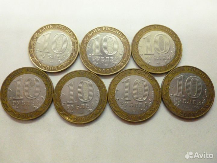 10 рублей. Биметалл. Разные. Кучами