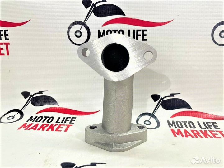 Патрубок карбюратора мопеда Alpha короткий FH1-1