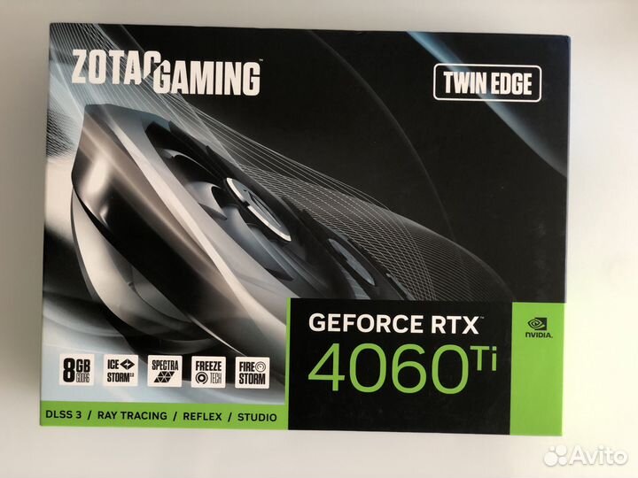 Видеокарта zotac GeForce RTX 4060 TI 8 гб