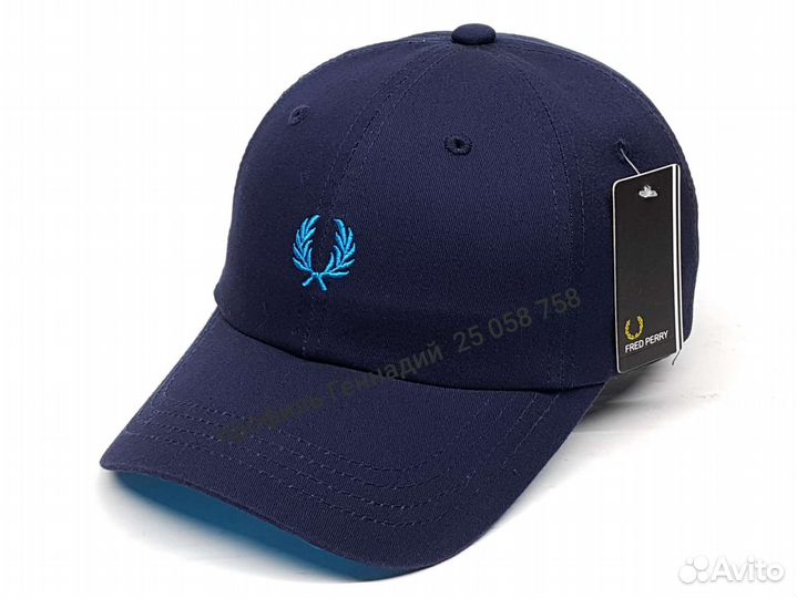 Кепка бейсболка Fred Perry (blue/blue)