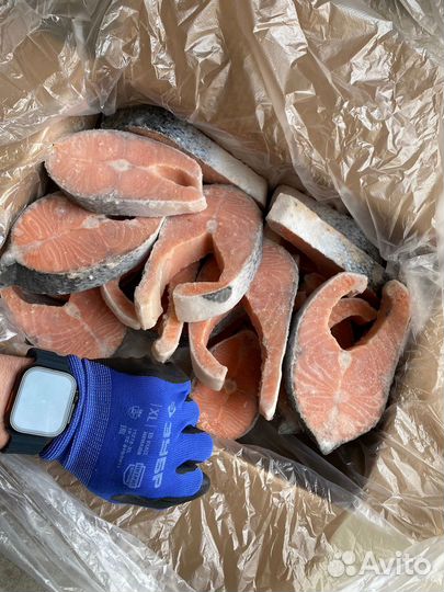 Стейки Кеты, Горбуши, Кижуча, лосось