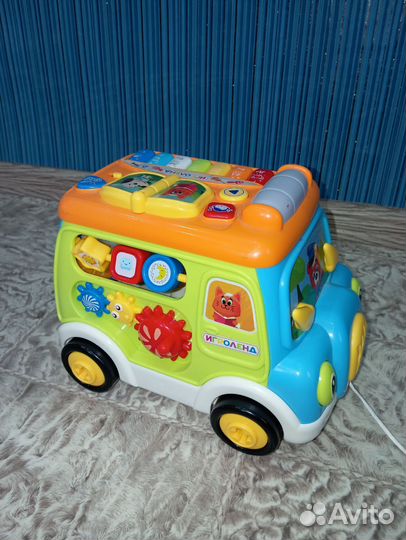 Развивающая музыкальная игрушка автобус - сортер