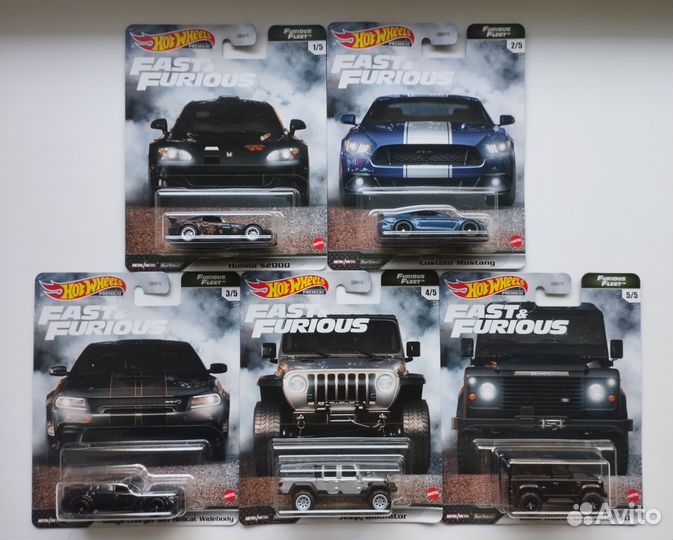 Hot wheels Premium Fast & Furious Furious Fleet