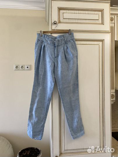 Льняные брюки женские Trussardi Jeans, оригинал