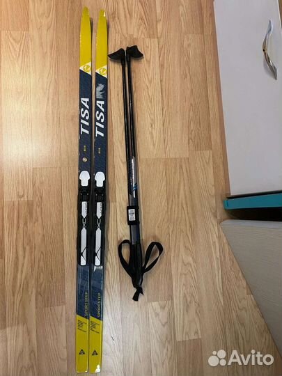 Беговые лыжи Tisa 130 полный комплект