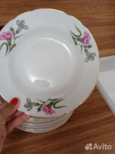 Глубокие суповые тарелки 12 шт