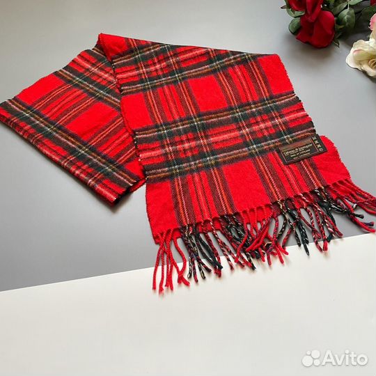 Шарф кашемир в клетку Шотландия