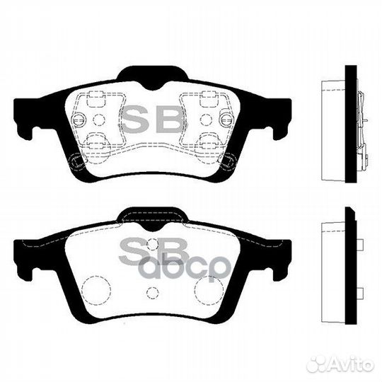 SP1834 колодки дисковые з. Nissan Primera P12