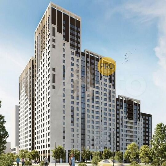 2-к. квартира, 61,3 м², 14/25 эт.