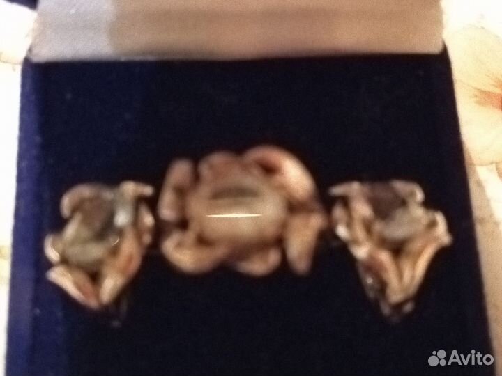 Брошь серебро 875