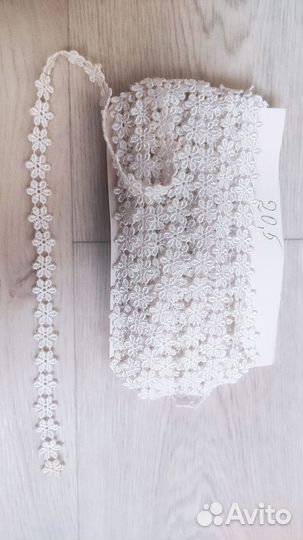 Тесьма кружево хлопок