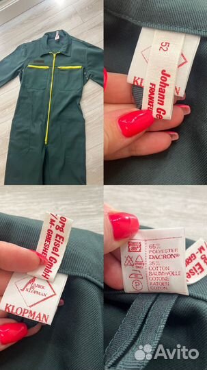 Спецодежда мужской рабочий комбинезон Klopman