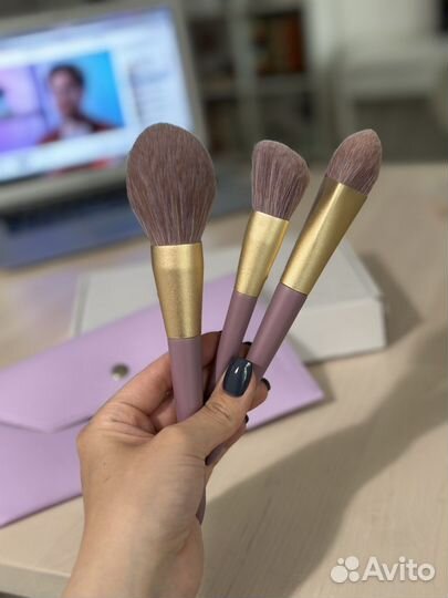 Кисти для макияжа + чехол, новые