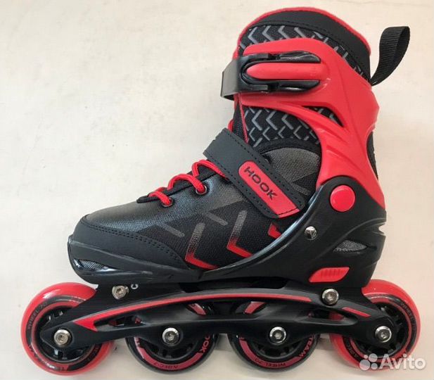 Ролики tech team Hook красный Sta638