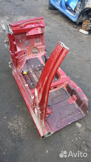 Порог левый со стойками Шевроле Авео Т250 седан