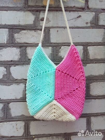 Сумка вязанная летняя
