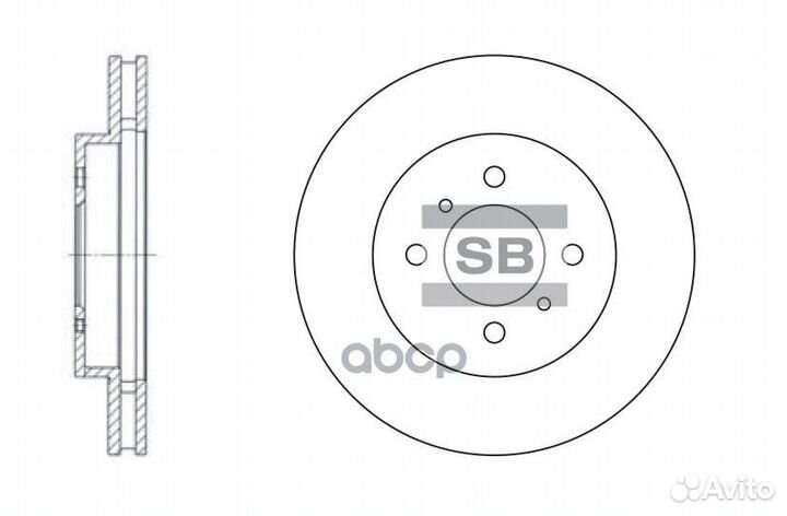 SD4309 диск тормозной передний Mitsubishi Colt