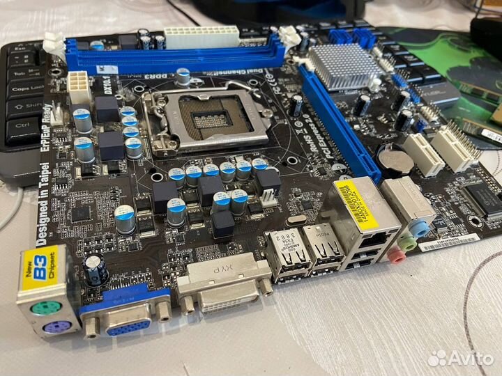 Материнская плата сокет 1155 (asrock h61m) не вкл