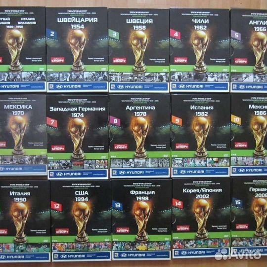 Коллекция dvd чм по футболу
